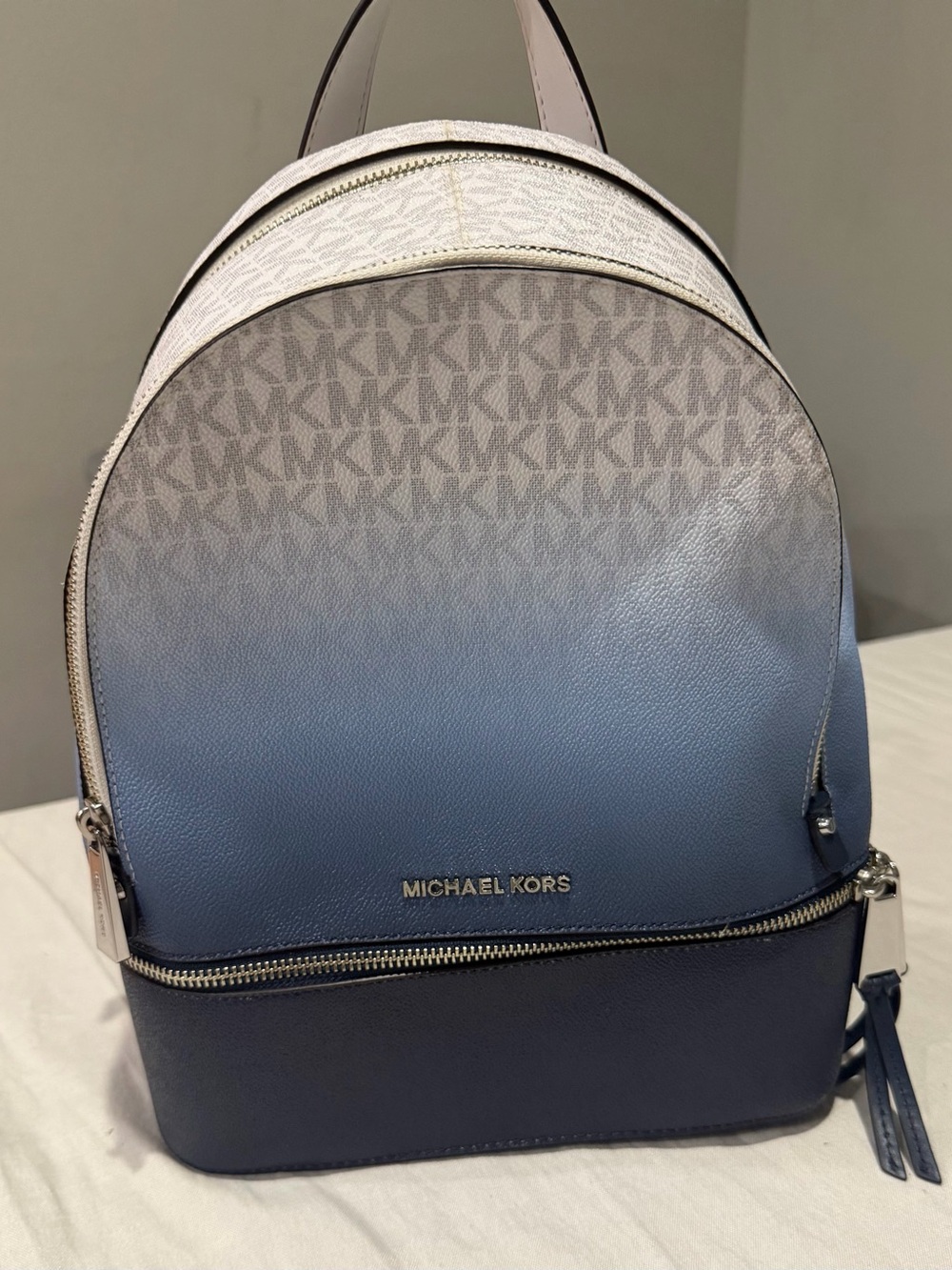 Michael Kors Ombre Blue Signature Jet Set Backpack
